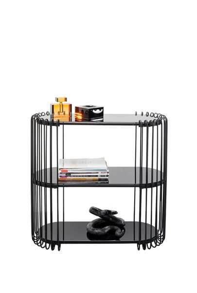 Konsole Wire Schwarz 81x78cm