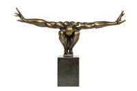 Deko Objekt Athlet Bronze 75cm Deko Objekt Athlet Bronze 75cm