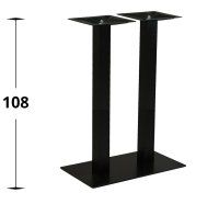 Tischgestell aus Metall mit zwei Säulen mit Höhenmaß 108 cm Tischgestell aus Metall mit zwei Säulen mit Höhenmaß 108 cm