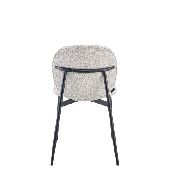 Polsterstuhl für die Gastronomie Nojo-Santa-Cruz 801 Rückansicht mit Metallgestell und gepolsterter Rückenlehne