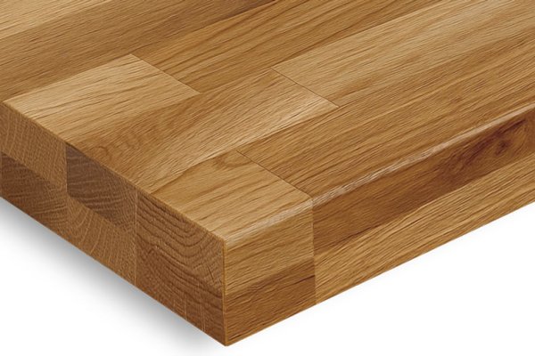 40mm Eiche massiv Tischplatte STV