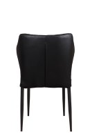 Vorschau: Gepolsterter Gastronomiestuhl Loras-ST Black mit Rautensteppung und schwarzem Aluminiumgestell Vorschau: Gepolsterter Gastronomiestuhl Loras-ST Black mit Rautensteppung und schwarzem Aluminiumgestell