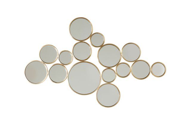 Spiegel Bubbles Brass 138x93cm