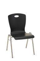 Konferenzstuhl Eruno-800-GLO mit ergonomischer Buchenholzschale und verchromtem Gestell, stapelbar Konferenzstuhl Eruno-800-GLO mit ergonomischer Buchenholzschale und verchromtem Gestell, stapelbar