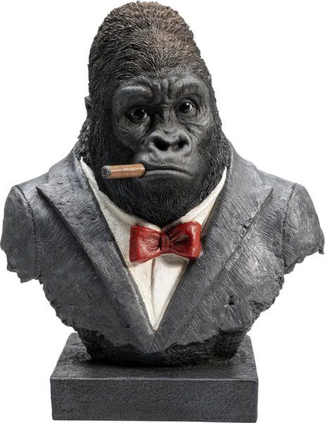 Deko Objekt Smoking Gorilla