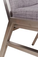 Vorschau: Bankettstuhl Arano mit Metallgestell und grauer Polsterung, stapelbar Vorschau: Bankettstuhl Arano mit Metallgestell und grauer Polsterung, stapelbar