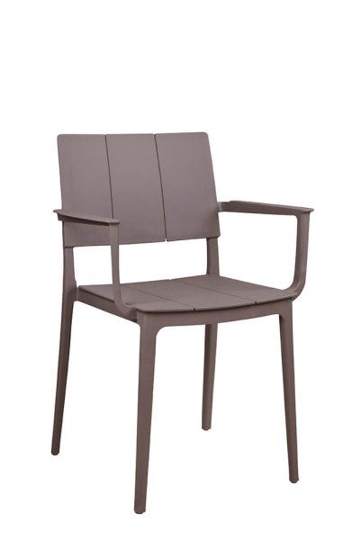 Kunststoffstuhl FOMA-1861 Taupe