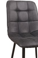 Vorschau: Polsterstuhl Derri Yuma-16 – ein Stuhl mit quadratischer Steppung und schwarzem Metallgestell für Gastronomie Detailansicht Polsterung Vorschau: Polsterstuhl Derri Yuma-16 – ein Stuhl mit quadratischer Steppung und schwarzem Metallgestell für Gastronomie Detailansicht Polsterung