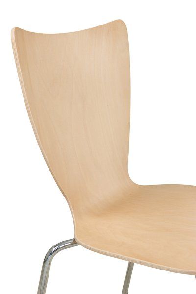 Konferenzstuhl Eruno-1200-30 Beizton: Buche natur Detailansicht Rückenlehne