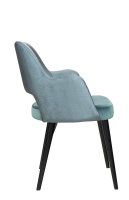 Vorschau: Polsterstuhl Gastronomie Sona 200 Arm: Beizton:Schwarz / Bezug Sitz: Riviera-87 / Bezug Rücken: Mercader bambu oltramare_Seitenansicht Vorschau: Polsterstuhl Gastronomie Sona 200 Arm: Beizton:Schwarz / Bezug Sitz: Riviera-87 / Bezug Rücken: Mercader bambu oltramare_Seitenansicht