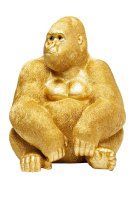 Deko Figur Monkey Gorilla Side XL Gold 76cm Deko Figur Monkey Gorilla Side XL Gold 76cm