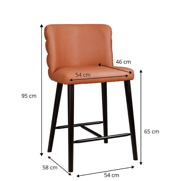 Polsterbarhocker Edono-Bar mit Buchenholzgestell in Gastronomiequalität