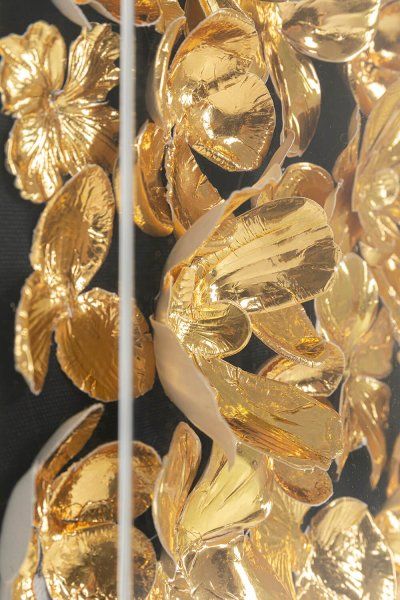 Deko Rahmen Gold Flower