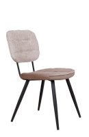 Polsterstuhl Bisano Beige mit Karo-Steppung und schwarzem Metallgestell für Gastronomie Polsterstuhl Bisano Beige mit Karo-Steppung und schwarzem Metallgestell für Gastronomie