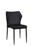 Polsterstuhl Loras-ST Black stapelbar Polsterstuhl Loras-ST Black stapelbar