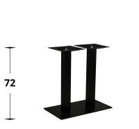 Tischgestell aus Metall für die Gastronomie - Marino-TGF-407 mit zwei Metallsäulen ohne Platte Tischgestell aus Metall für die Gastronomie - Marino-TGF-407 mit zwei Metallsäulen ohne Platte