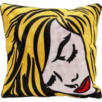 Kissen Art Line Comic Lady 50x50cm Kissen Art Line Comic Lady 50x50cm
