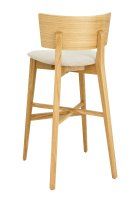 Vorschau: Massiver Barhocker Dimoni-Bar-P mit gepolsterter Sitzfläche und Eichenholzgestell Vorschau: Massiver Barhocker Dimoni-Bar-P mit gepolsterter Sitzfläche und Eichenholzgestell