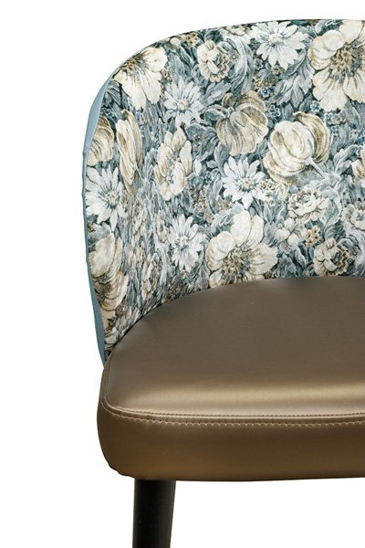 Polsterstuhl Gastronomie Sontaro-Arm, zweifarbiger Bezug_Detailansicht Lehne