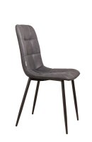 Vorschau: Polsterstuhl Derri Yuma-16 – ein Stuhl mit quadratischer Steppung und schwarzem Metallgestell für Gastronomie Seitenansicht Vorschau: Polsterstuhl Derri Yuma-16 – ein Stuhl mit quadratischer Steppung und schwarzem Metallgestell für Gastronomie Seitenansicht