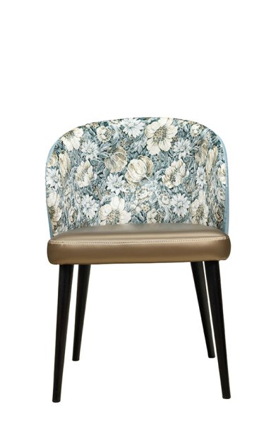 Polsterstuhl Gastronomie Sontaro-Arm, zweifarbiger Bezug_Rückansicht