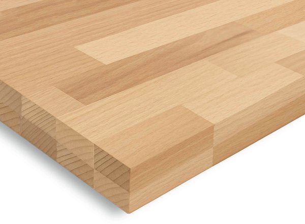 30mm Buche massiv Tischplatte STV