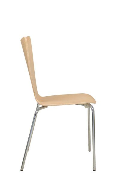 Konferenzstuhl Eruno-1200-30 Beizton: Buche natur Seitenansicht