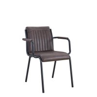 Armlehnenstuhl für Gastronomie Montacarlo-brown mit gepolstertem Sitz, Rückenlehne und Armlehnen in Braun Armlehnenstuhl für Gastronomie Montacarlo-brown mit gepolstertem Sitz, Rückenlehne und Armlehnen in Braun