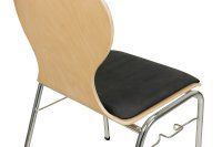 Vorschau: Konferenzstuhl Eruno-110 mit Sitzpolster, verchromtem Metallgestell, stapelbar Detailansicht Sitzpolster Vorschau: Konferenzstuhl Eruno-110 mit Sitzpolster, verchromtem Metallgestell, stapelbar Detailansicht Sitzpolster