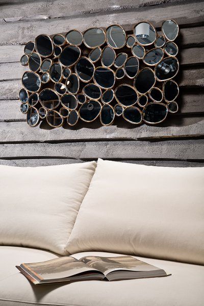 Spiegel Water Drops Copper 135x78