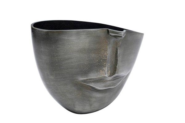 Vase Half Face Anthrazit 31cm