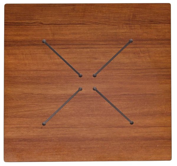 HPL Compact Natural Teak Tischplatte