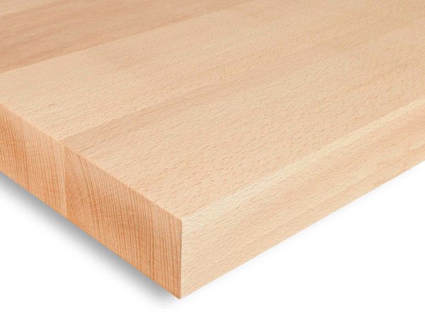 40mm Buche massiv Premium Tischplatte LV