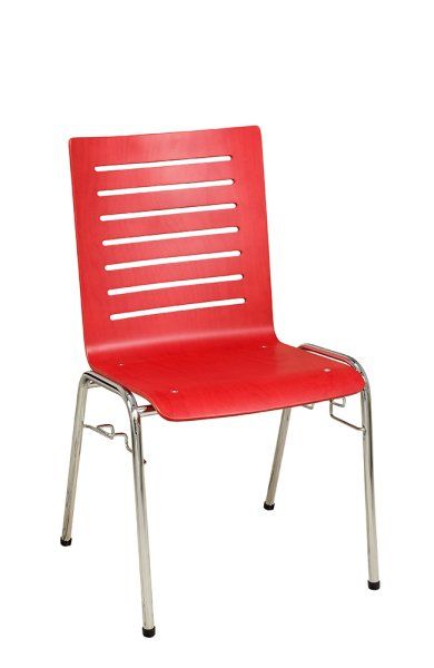 Konferenzstuhl Eruno-400, verchromtem Metallgestell, stapelbar Beizton: MAQ (auf Anfrage)