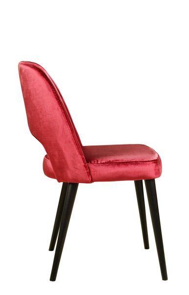 Polsterstuhl Gastronomie Sona-200, Beizton: Schwarz / Bezug: Emerald-200_Seitenansicht