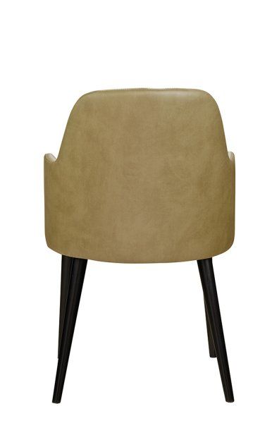 Polsterstuhl Gastronomie Sona-300-Arm, Beizton: Schwarz / Bezug: Gavin-201_Rückseite