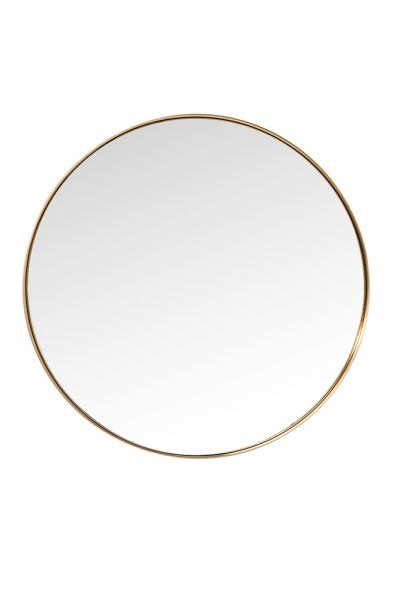 Wandspiegel Curve Round Brass Ø100cm