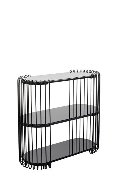 Konsole Wire Schwarz 81x78cm