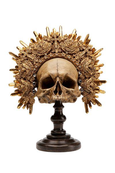 Deko Objekt King Skull 42cm