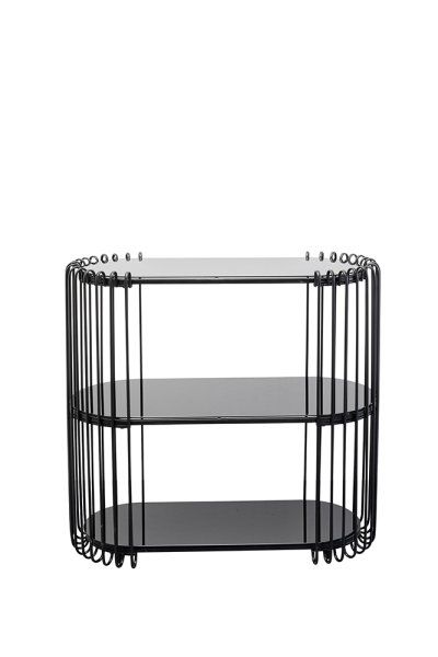 Konsole Wire Schwarz 81x78cm