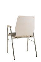 Vorschau: Konferenzstuhl Eruno-220-A50 mit Sitz- und Rückenpolster, Holzlehne, Armlehnen und verchromtem Gestell Beizton: Kastelleiche | Bezug: Lux 5 Rückansicht Vorschau: Konferenzstuhl Eruno-220-A50 mit Sitz- und Rückenpolster, Holzlehne, Armlehnen und verchromtem Gestell Beizton: Kastelleiche | Bezug: Lux 5 Rückansicht