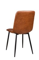 Vorschau: Polsterstuhl Derri Toreador-105 – brauner Stuhl mit Kassettensteppung und schwarzem Metallgestell Vorschau: Polsterstuhl Derri Toreador-105 – brauner Stuhl mit Kassettensteppung und schwarzem Metallgestell