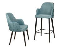 Vorschau: Polsterstuhl Gastronomie Sona-Arm und passender Barhocker Sona-Arm-Bar Vorschau: Polsterstuhl Gastronomie Sona-Arm und passender Barhocker Sona-Arm-Bar