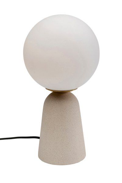 Tischleuchte Bollie Beige 33cm