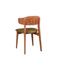 Vorschau: Gepolsterter Holzstuhl Kani-2P für Gastronomie – Vorderansicht Vorschau: Gepolsterter Holzstuhl Kani-2P für Gastronomie – Vorderansicht