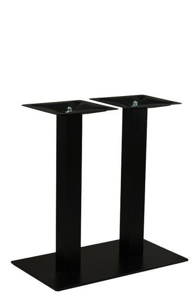 Tischgestell aus Metall für die Gastronomie - Marino-TGF-407 mit zwei Metallsäulen ohne Platte