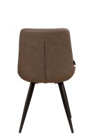 Vorschau: Polsterstuhl Rombo Elephant – Schalenstuhl mit Rautensteppung und schwarzem Metallgestell für Gastronomie Rückansicht Vorschau: Polsterstuhl Rombo Elephant – Schalenstuhl mit Rautensteppung und schwarzem Metallgestell für Gastronomie Rückansicht