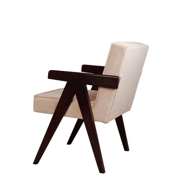 Gastronomiesessel Adis aus Buchenholz im Midcentury-Look