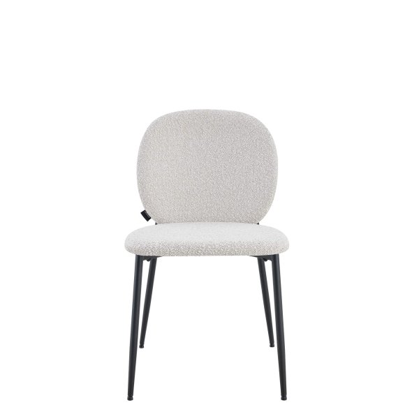 Polsterstuhl für die Gastronomie Nojo-Santa-Cruz 801 frontal mit gepolstertem Rücken und pulverbeschichtetem Metallgestell