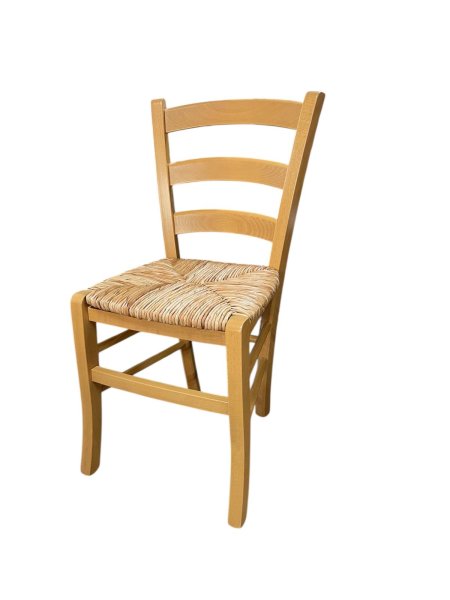 Holzstuhl Venezia mit Strohsitz - Sonderposten